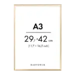 Gold frame a3